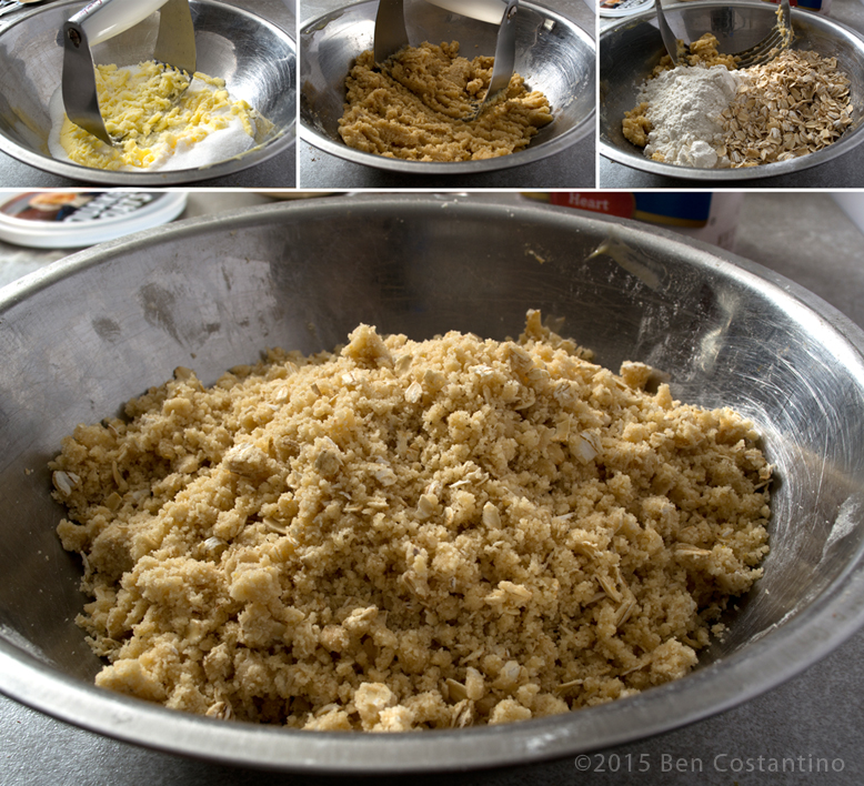 apple crisp in the making