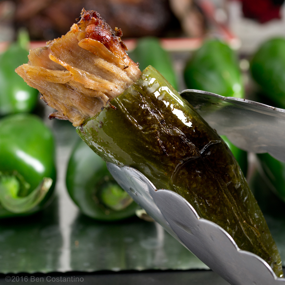 jalapeños stuffed with pork shoulder
