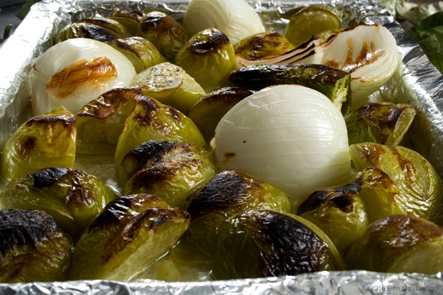 Roasted tomatillos