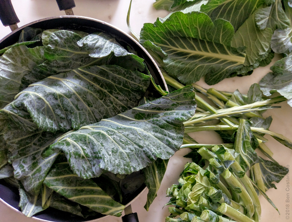 raw collard greens