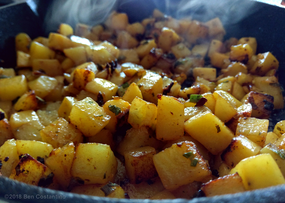 Skillet-made homefries