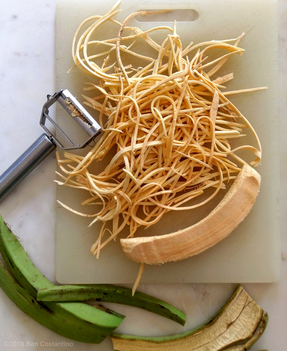 green plantains sliced 