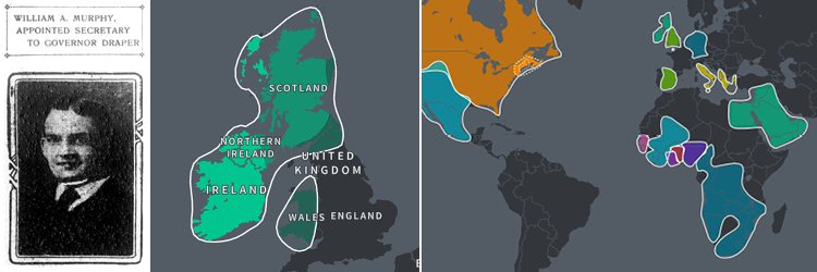 my Irish ancestor with my global DNA results