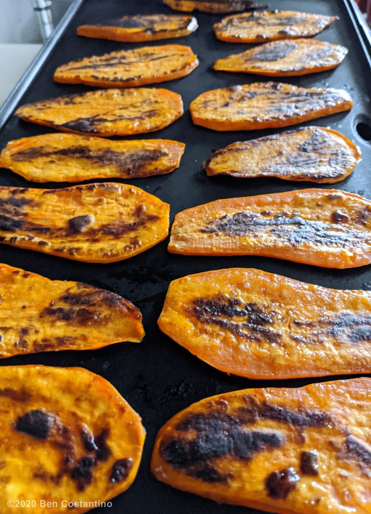grilled sweet potatoes