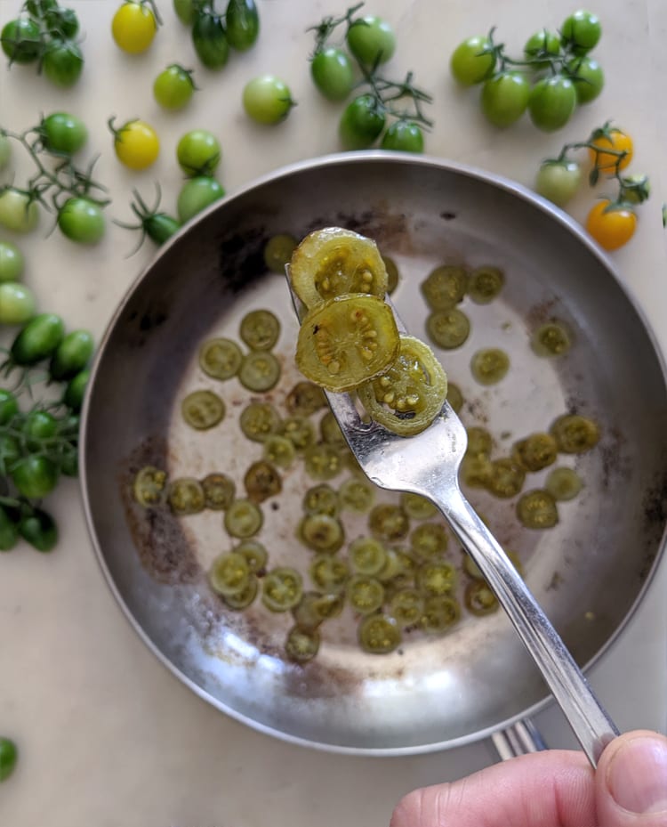 pickled green tomatoes complete