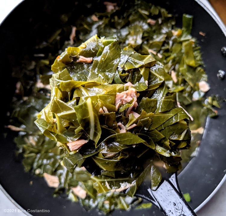 collard greens with smoked pork chops