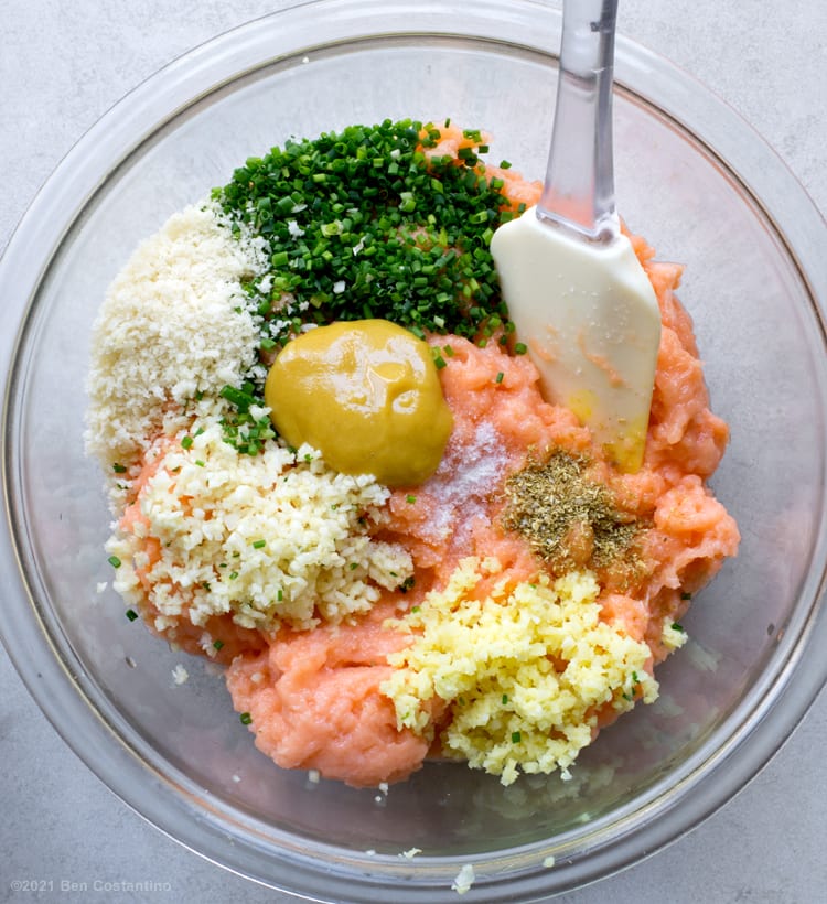 salmon burger ingredients