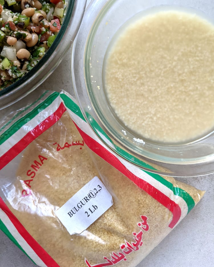 bulgur soaked