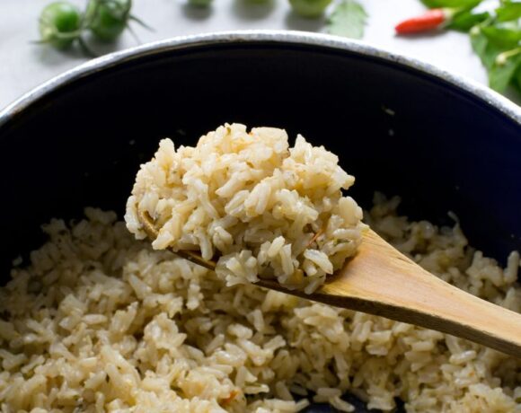 green tomat brown rice