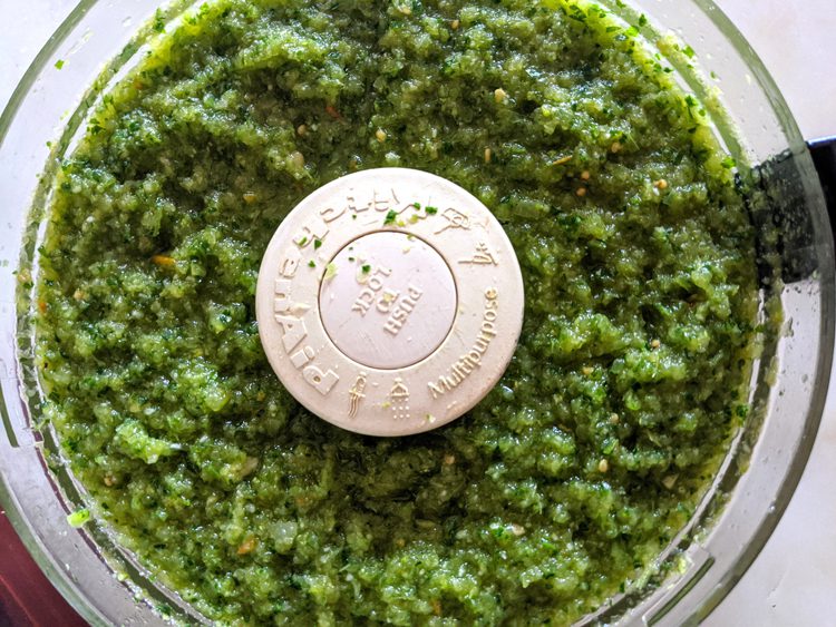 sofrito in a blender