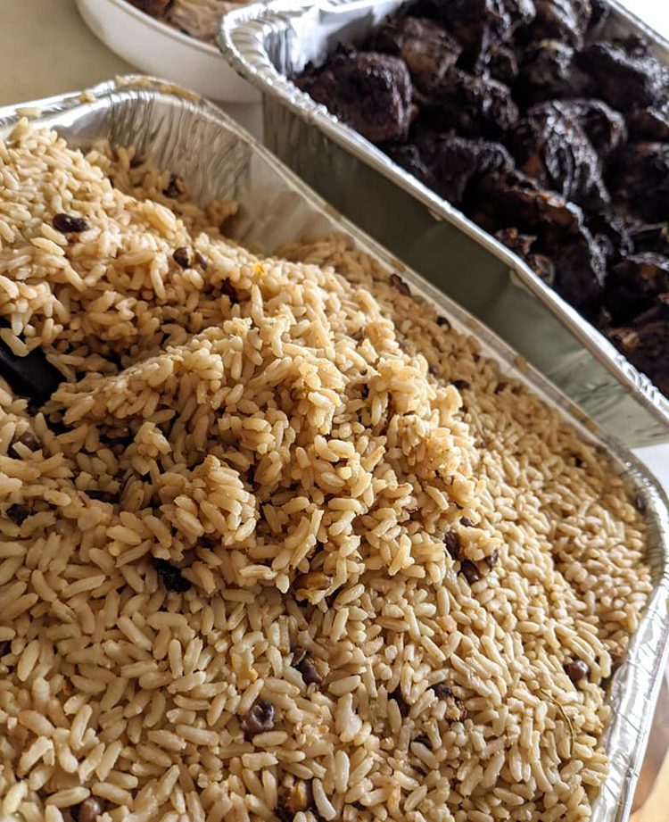 Jamaican rice and peas from melting pot