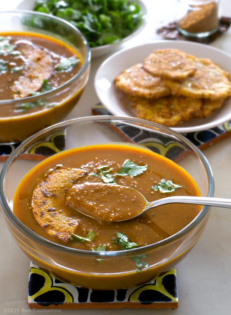Pumpkin Soup with Tostones