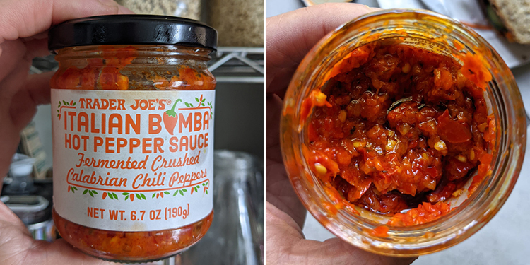a jar of Calabrian pepper sauce from Trader joes